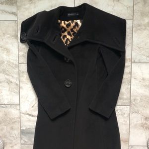 DANA BUCHMAN Leopard Lined Coat